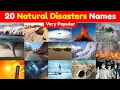 Natural Disasters for Kids Popular Natural Disasters Vocabulary Preschool Educational