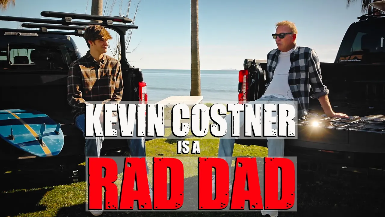 Lifted Trucks — Kevin Costner and his son Cayden with a Ford F-250 Super Duty (YouTube video ad)