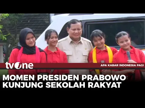 Disambut Pelajar, Presiden Tinjau Sekolah Rakyat Menengah Atas