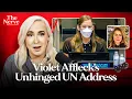 Nepo Baby Violet Affleck Masked Up at UN and Her Possible Troubled Home Life w Kinsey Schofield