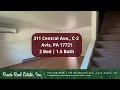 Apartment Tour 311 Central Ave C-2 Avis PA