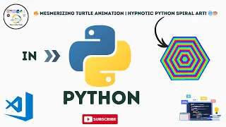 Mesmerizing Turtle Animation Hypnotic Python Spiral Art