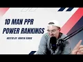 WEEK 1 10 MAN PPR POWER RANKINGS