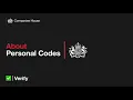 Identity verification personal codes for Companies House