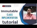 How to create immutable class in java Student technique