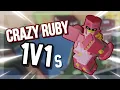 Crazy Ruby 1v1s A Bizarre Day Roblox