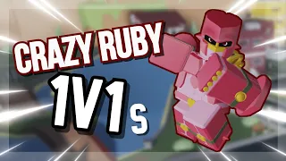 Crazy Ruby 1v1s A Bizarre Day Roblox