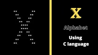 Alphabet X in pattern using for loop in C language Star pattern programs Harsh Monitor