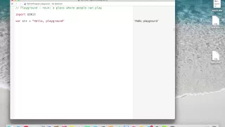 Learn iOS development 1 Hello world program in Swift