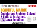 Beautiful Matrix Codeforces Problem Solved Explained BFS Java Solutiion