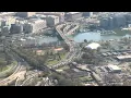 Takeoff from Reagan National Airport DCA with incredible views of US Capitol and Monuments