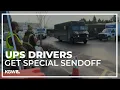 Vancouver UPS drivers receive special sendoff