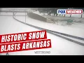 Little Rock Shatters 127-Year-Old Snow Record As Winter Storm Batters Arkansas With Snow Ice