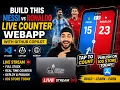 BUILD A REAL APP LIVE Messi vs Ronaldo Counter GitHub Copilot React Native iOS