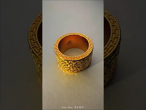 80g Men’s Gold Ring 🔥 Stunning Pattern & Powerful Craftsmanship! #Shorts #trending