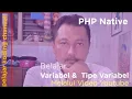 Variabel dan Tipe Data PHP
