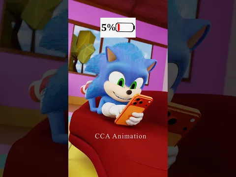 How SONIC Charge his Phone 📱🤣 #sonic #memes #funny #shorts