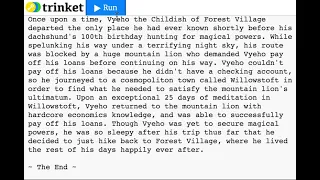 5 Sentence Story Generator Python Project