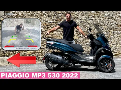 Download MP3 Essai Piaggio MP3 530 2022 - CAMERA de recul et marche ARRIERE de série !
