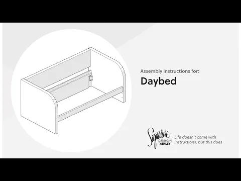 Arloster - White - Twin Upholstered Daybed Back Panel Rails