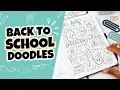 Doodling Cute School Supplies Back to School Bullet Journal Ideas