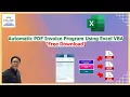 Template Automatic PDF Invoice Generator Using Excel VBA - Free Download