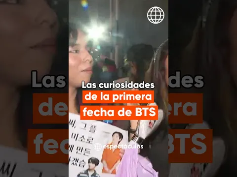 AMÉRICA ESPECTÁCULOS | Las curiosidades de la primera fecha de BTS | #shorts
