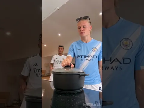Haaland cooking with Mbappe 😂