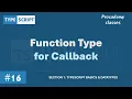 Function Type for Callback TypeScript Basics Data Types A Complete TypeScript Course