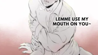 m4m boyfriend gives you under the desk support spicy yaoi asmr