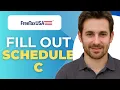 How To Fill Out Form Schedule C On Freetaxusa