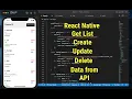 react native CRUD using API List update create edit and remove