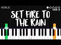Download Lagu Adele - Set Fire To The Rain | EASY Piano Tutorial