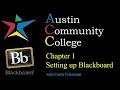 Blackboard in a Hurry Chapter 1 - Setting up Blackboard to build your course