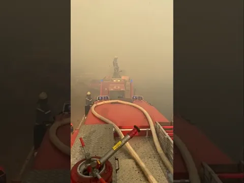 Firefighters Get Saved Last Second #firefighter #fire #plane #save #heroic