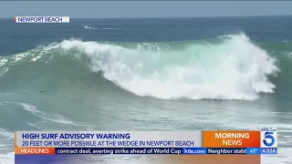 High surf advisory in effect as massive waves hit SoCal beaches