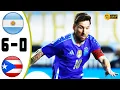 Download Lagu Argentina vs Puerto Rico 6-0 Highlights \u0026 All Goals 2025 | Messi Show