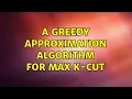 A greedy approximation algorithm for max k-cut