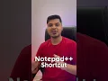 Notepad shortcut to compare 2 files