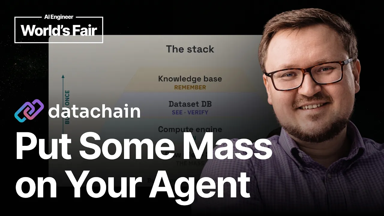 When Agents Meet Physical Data: The Other Physics of Agent Harnesses - Dmitry Petrov, DataChain: video thumbnail