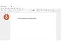 Voice typing in Docs