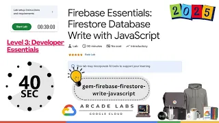 Firebase Essentials Firestore Database Write with JavaScript 2025 Lab Solution