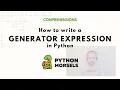 Generator expressions in Python