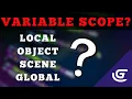 Master Variables - Local Object Scene Global Explained