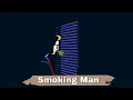 Smoking Man Illustration Using CSS HTML