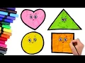 How to Draw Shapes Step By Step Easy Drawing for Kids Chiki Art