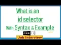10 What is an id selector With Syntax Example in CSS