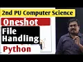 PUC 2 Computer Science One-Shot Lecture File handling in Python SimplifiedMinds