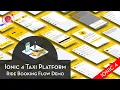 Ionic 4 Taxi Platform - Ride Booking Flow