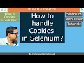 Selenium - Part 11 What is Cookies How to handle Cookies in Selenium